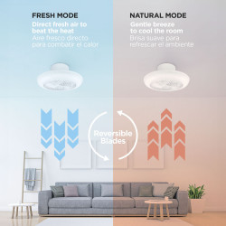 Ventilador de Techo con Luz KSIX Siroco G (3000k - 6500k)