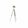 Lámpara de Pie DKD Home Decor Metal Madera Plata Marrón claro Trípo