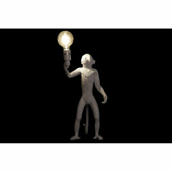 Lámpara de mesa DKD Home Decor 31 x 34 x 55 cm Negro Blanco Resina 22