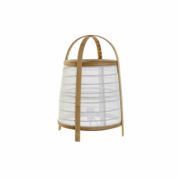 Lámpara de mesa DKD Home Decor Blanco Natural Bambú 40 W 220 V 32 x