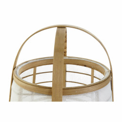 Lámpara de mesa DKD Home Decor Blanco Natural Bambú 40 W 220 V 32 x