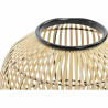 Lámpara de mesa DKD Home Decor Negro Metal Marrón Bambú (36 x 36 x