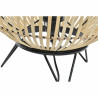 Lámpara de mesa DKD Home Decor Negro Metal Marrón Bambú (36 x 36 x