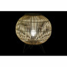 Lámpara de mesa DKD Home Decor Negro Metal Marrón Bambú (36 x 36 x