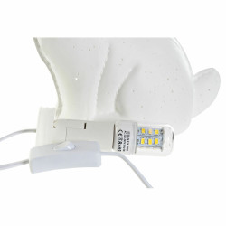 Lámpara de mesa DKD Home Decor 25 x 10 x 19 cm Porcelana Blanco 220 V