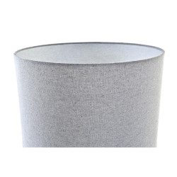 Lámpara de mesa DKD Home Decor Lienzo Cerámica Gris Blanco (38 x 38