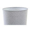 Lámpara de mesa DKD Home Decor Lienzo Cerámica Gris Blanco (38 x 38