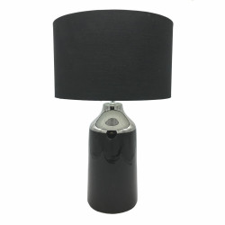 Lámpara de mesa DKD Home Decor Negro Multicolor Plateado Metal Gres 5