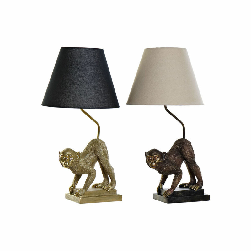 Lámpara de mesa DKD Home Decor 32,5 x 30 x 60 cm Negro Beige Dorado M Lámpara de mesa DKD Home Decor 32,5 x 30 x 60 cm Negro Beige Dorado M