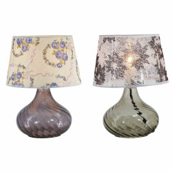Lámpara de mesa DKD Home Decor 25 x 25 x 33,5 cm Cristal Multicolor 2