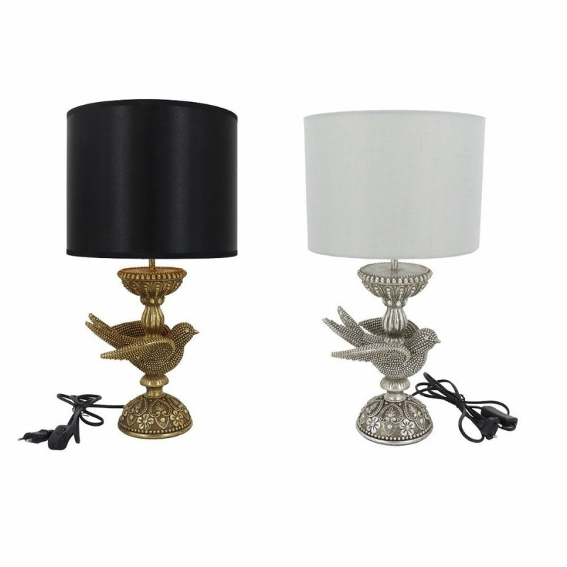 Lámpara de mesa DKD Home Decor Plateado Dorado Resina 220 V 50 W 23 x