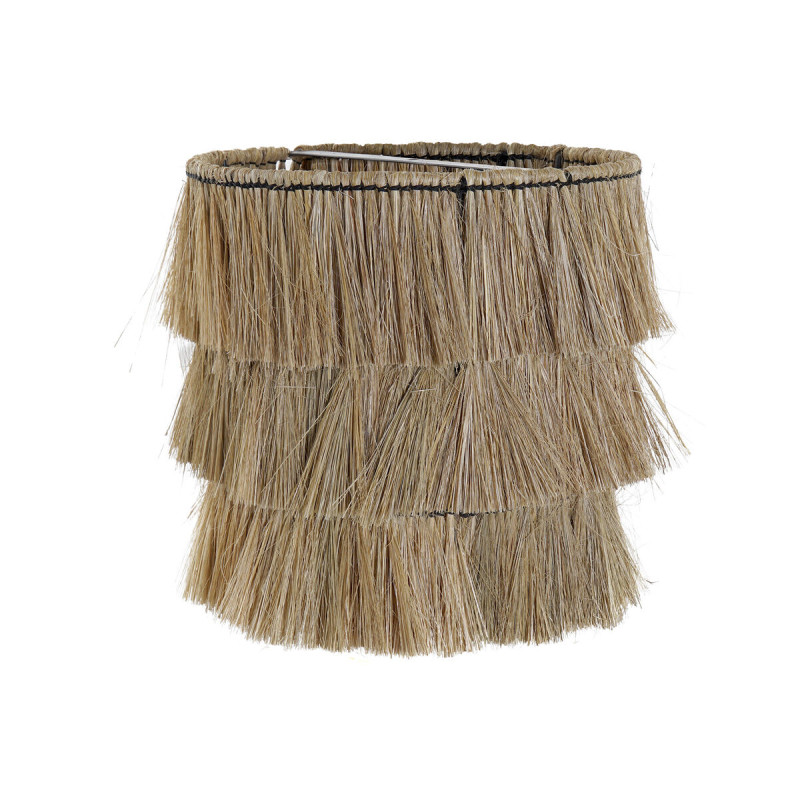 Pantalla de Lámpara DKD Home Decor Yute Jute Metal Natural Flecos 40