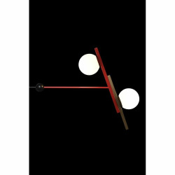 Lámpara de Techo DKD Home Decor Rojo Negro Dorado Blanco (64 x 20 x 1