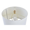 Lámpara de mesa DKD Home Decor Blanco Dorado Metal 50 W 220 V 36 x 36
