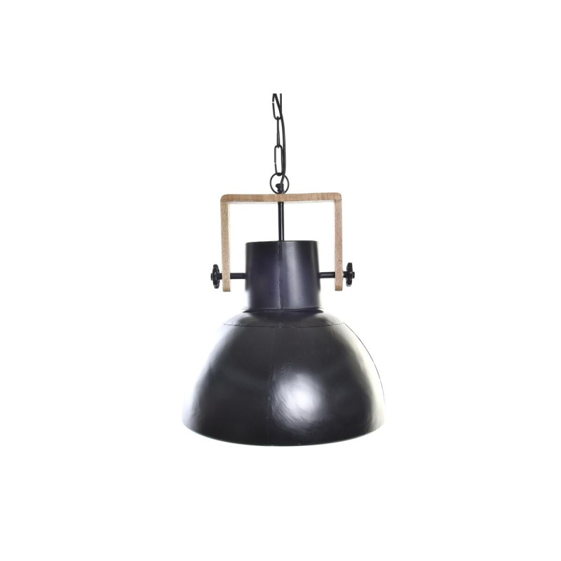 Lámpara de Techo DKD Home Decor Marrón Negro Metal Madera de mango 5