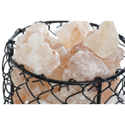 Decoración luminosa DKD Home Decor Sal Negro Naranja 15 W 17 x 17 x 1