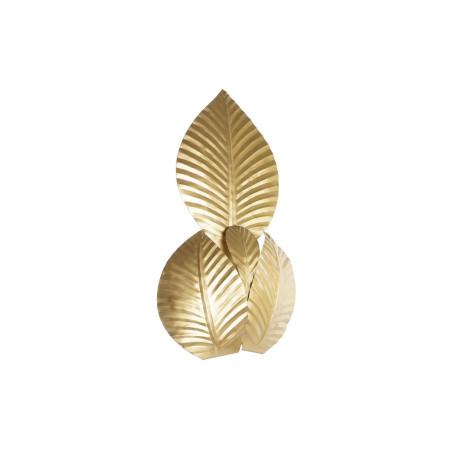 Lámpara de Pared DKD Home Decor Dorado Metal 220 V 50 W Hoja de plant