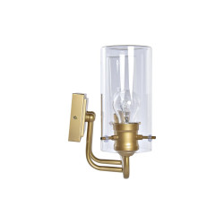 Lámpara de Pared DKD Home Decor Cristal Dorado Metal 220 V 50 W (41 x