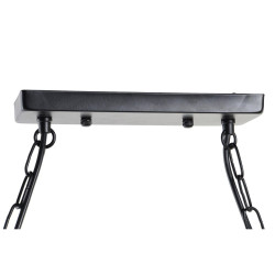 Lámpara de Techo DKD Home Decor Natural Negro Metal Cuerda 50 W (85 x