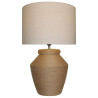 Lámpara de mesa DKD Home Decor Marrón Beige Cuerda Dolomita 25 W 50