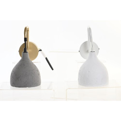 Lámpara de Pared DKD Home Decor 14 x 27 x 26 cm Metal Cemento Gris os