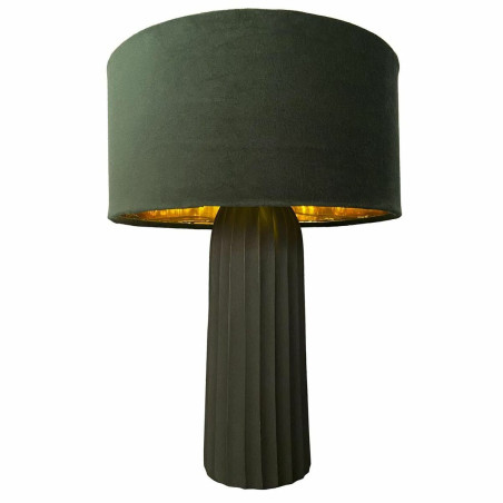 Lámpara de mesa DKD Home Decor Terciopelo Aluminio Verde (26 x 26 x 3
