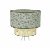 Lámpara de Pie DKD Home Decor Metal Poliéster Blanco Verde 220 V 50