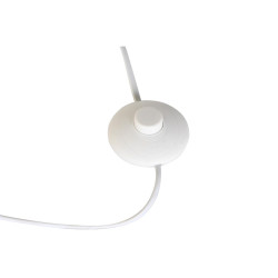 Lámpara de Pie DKD Home Decor Metal Poliéster Blanco Verde 220 V 50