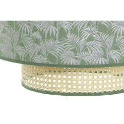 Lámpara de Techo DKD Home Decor Natural Negro Poliéster Blanco Verde