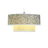 Lámpara de Techo DKD Home Decor Natural Negro Poliéster Blanco Verde