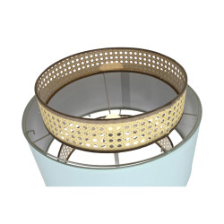 Lámpara de Pie DKD Home Decor 38 x 38 x 154 cm Rosa Metal Verde 220 V