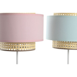 Lámpara de mesa DKD Home Decor Metal Verde Rosa claro 220 V 50 W 26 x