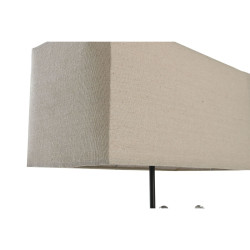 Lámpara de mesa DKD Home Decor 36 x 21,5 x 43 cm Plateado Beige Metal