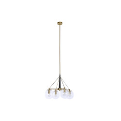 Lámpara de Techo DKD Home Decor 50 x 50 x 144 cm Cristal Dorado Metal