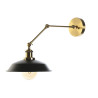 Lámpara de Pared DKD Home Decor Negro Dorado Metal 50 W Vintage 220 V