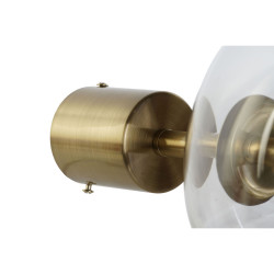 Lámpara de Pared DKD Home Decor Cristal Dorado Metal Moderno 20 x 25