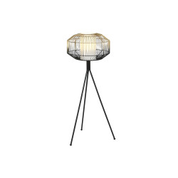 Lámpara de Pie DKD Home Decor Negro Dorado Hierro 50 W 220 V 39 x 39