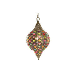 Lámpara de Techo DKD Home Decor Dorado Metal Multicolor 40 W 50 W 24