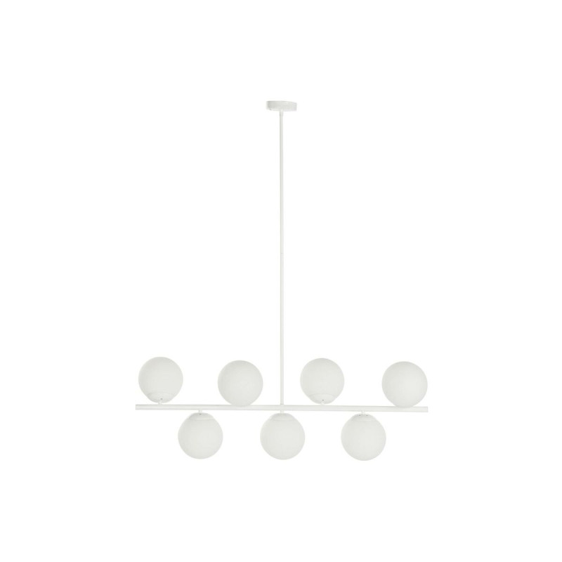 Lámpara de Techo DKD Home Decor 98 x 45 x 30 cm Cristal Metal Blanco