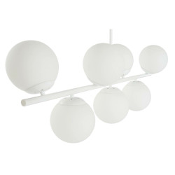 Lámpara de Techo DKD Home Decor 98 x 45 x 30 cm Cristal Metal Blanco