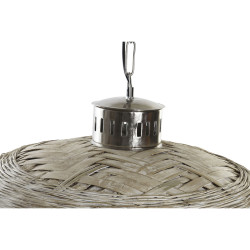 Lámpara de Techo DKD Home Decor Plateado Natural Metal 50 W 80 x 80 x