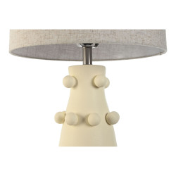 Lámpara de mesa Home ESPRIT Crema Gres 50 W 220 V 40 x 40 x 76 cm