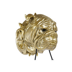 Lámpara de Pared Home ESPRIT Dorado Resina 50 W Moderno Bulldog 220 V