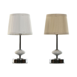 Lámpara de mesa Home ESPRIT Blanco Beige Metal Porcelana 20 W 220 V 1