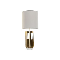 Lámpara de mesa Home ESPRIT Blanco Dorado Hierro 50 W 220 V 35 x 35 x