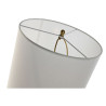 Lámpara de mesa Home ESPRIT Blanco Dorado Hierro 50 W 220 V 35 x 35 x
