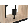 Lámpara de mesa Home ESPRIT Marrón Negro Natural Madera Hierro Pino