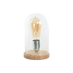 Lámpara de mesa Home ESPRIT Natural Bambú Cristal 50 W 220 V 13 x 13