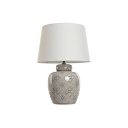 Lámpara de mesa Home ESPRIT Blanco Beige Cerámica 50 W 220 V 43,5 x