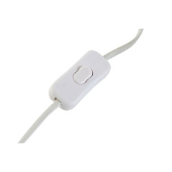 Lámpara de mesa Home ESPRIT Blanco Natural Terracota Metal Bambú 50